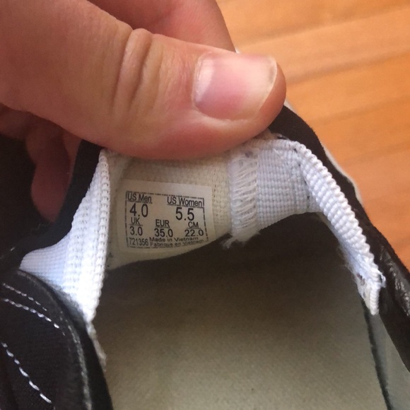 Vans slip on skate shoe Black size 4 - Picture 3 of 5